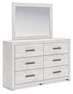 Cayboni - Whitewash - Dresser And Mirror