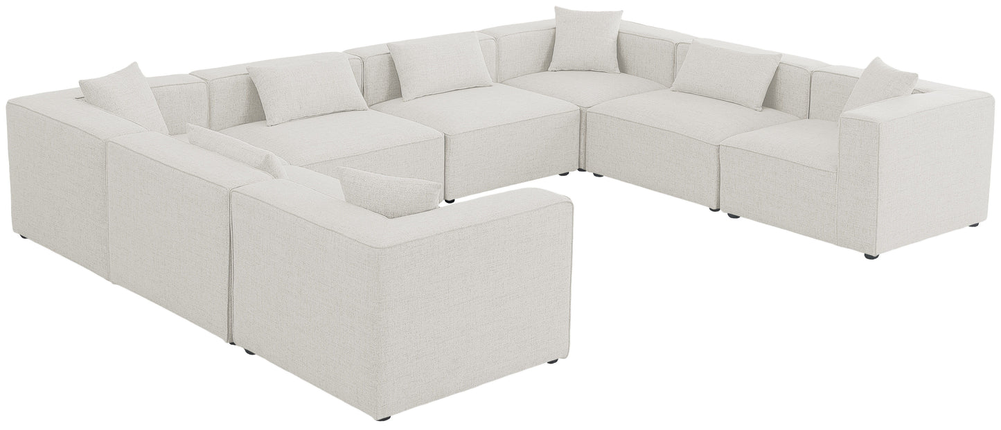 Cube - Modular Sectional 8 Piece - Cream