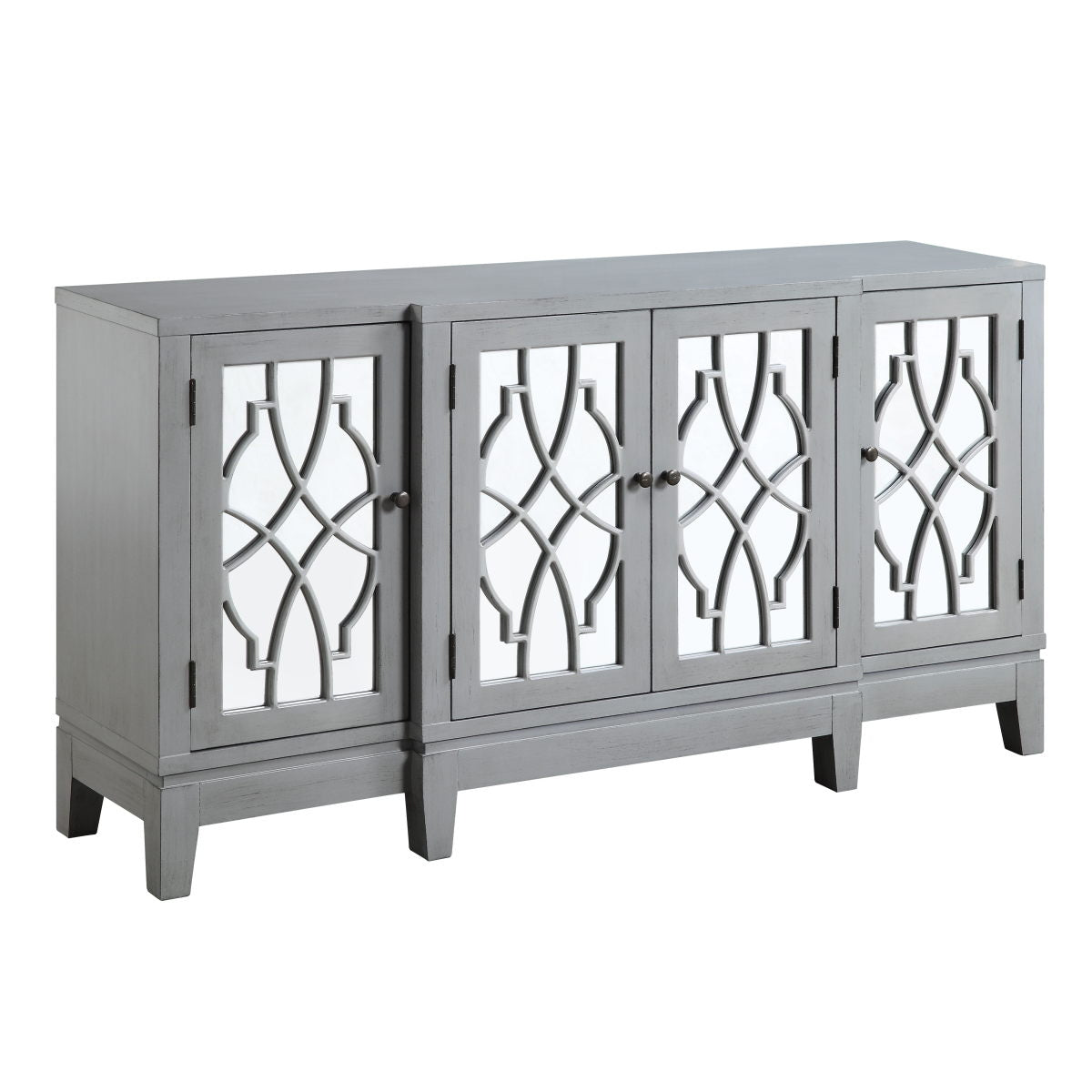 Magdi - Accent Table - Antique Gray Finish