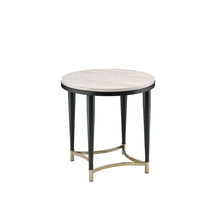 Ayser - End Table - White Washed & Black
