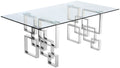 Alexis - Dining Table - Pearl Silver - Glass