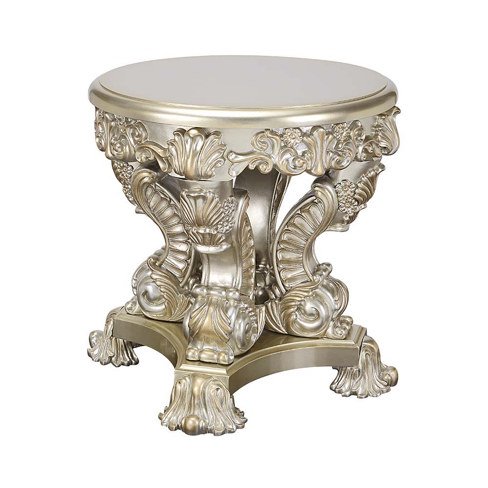 Sorina - End Table - Antique Gold Finish - 28