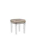 Skylar - Vanity Stool - PU & Dark Champagne