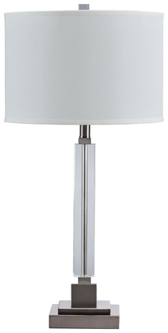 Deccalen - Clear / Silver Finish - Crystal Table Lamp