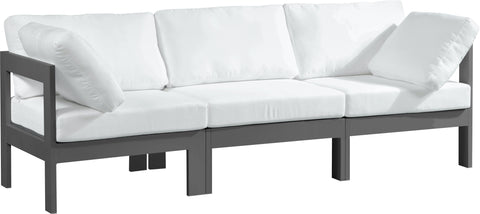 Nizuc - Outdoor Patio Modular Sofa 3 Seats - White