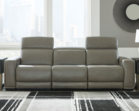 Gray / 3 Pc. Power Reclining Sectional