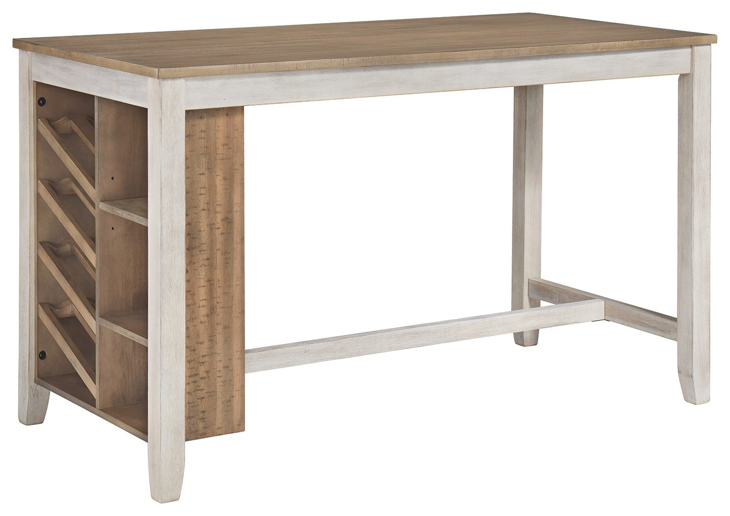 Skempton - White - Rectangular Counter Table With Storage