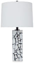 Macaria - White / Black - Marble Table Lamp