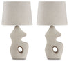 Chadrich - Paper Table Lamp (Set of 2) - Antique Beige