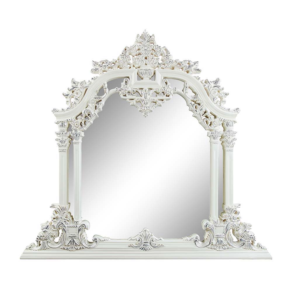 Vanaheim - Mirror - Antique White Finish - 54