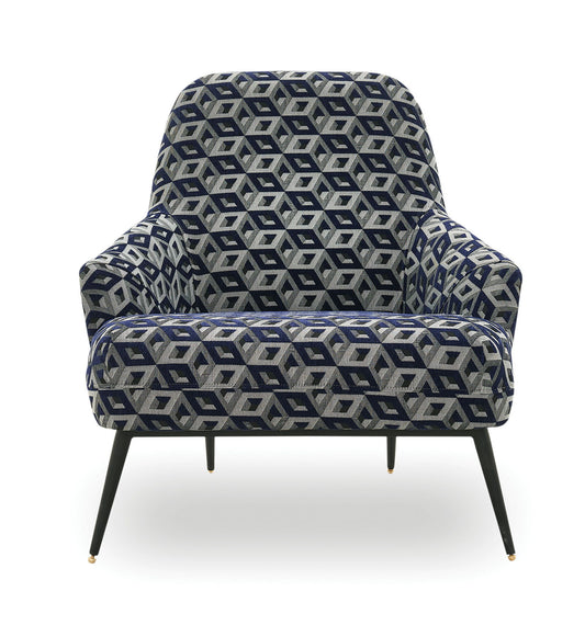 Valdera - Armchair - Navy Blue