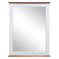 Farah - Mirror - White & Oak