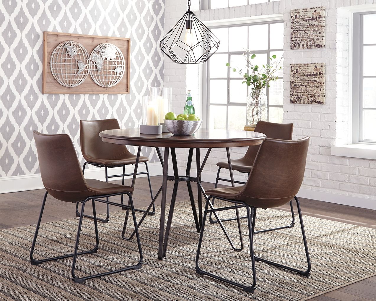 Centiar - Brown - Round Dining Room Table