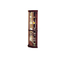 Huxley - Curio Cabinet (Corner) - Dark Brown - 16"