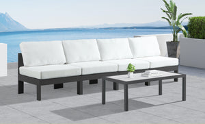 Nizuc - Outdoor Patio Modular Sofa 4 Seats - White - Modern & Contemporary