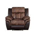 Jaylen - Recliner - Toffee & Espresso Polished Microfiber