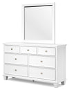 Fortman - Dresser And Mirror - White