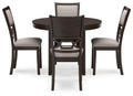 Langwest - Brown - Dining Room Table Set (Set of 5)