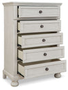 Robbinsdale - Five Drawer Chest - Youth - Antique White