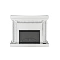 Nysa - Fireplace - Mirrored & Faux Crystals - 42"