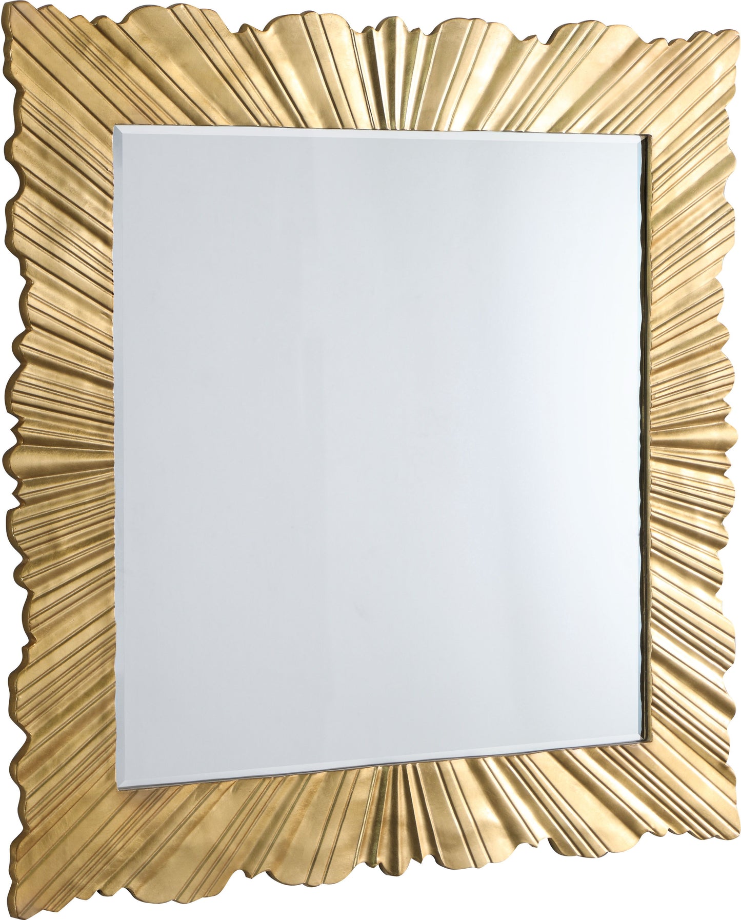 Golda - Leaf Mirror - Gold