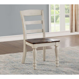 Britta - Side Chair (Set of 2) - Walnut & White Washed