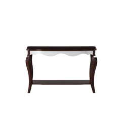 Mathias - Accent Table - Walnut & White