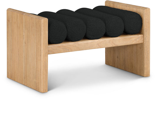 Waverly - Bench - Black - Fabric