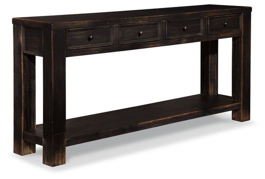 Gavelston - Black - Sofa Table