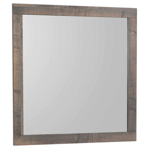 Frederick - Square Dresser Mirror - Weathered Oak