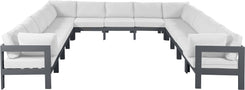 Nizuc - Outdoor Patio Modular Sectional 13 Piece - White