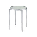 Abbe - End Table - Glass & Chrome Finish