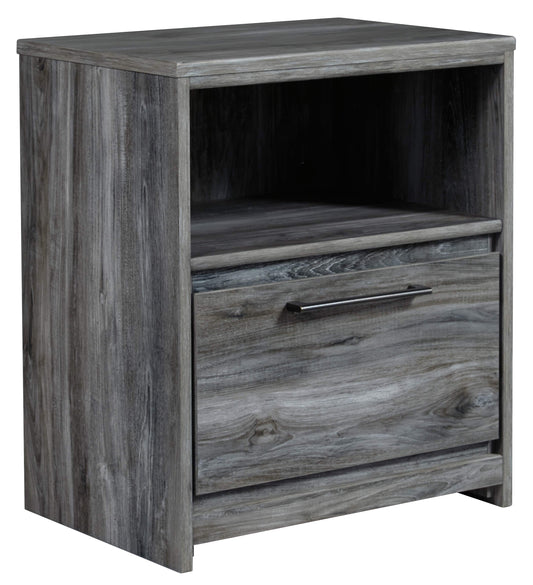 Baystorm - Gray - One Drawer Night Stand