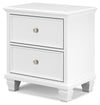 Fortman - Two Drawer Night Stand - White