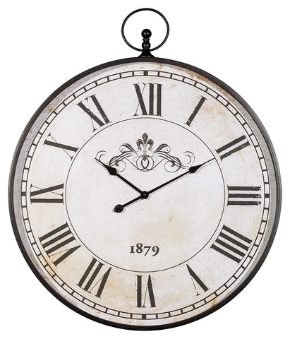 Augustina - Antique Black - Wall Clock