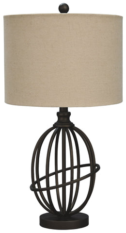 Manasa - Dark Brown - Metal Table Lamp