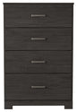 Belachime - Charcoal - Four Drawer Chest