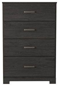 Belachime - Charcoal - Four Drawer Chest