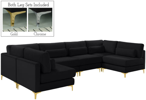 Julia - Modular Sectional 6 Piece - Black