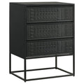 Alcoa - 3-Drawer Accent Cabinet - Black