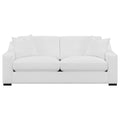 Ashlyn - Upholstered Sloped Arm Sofa - White