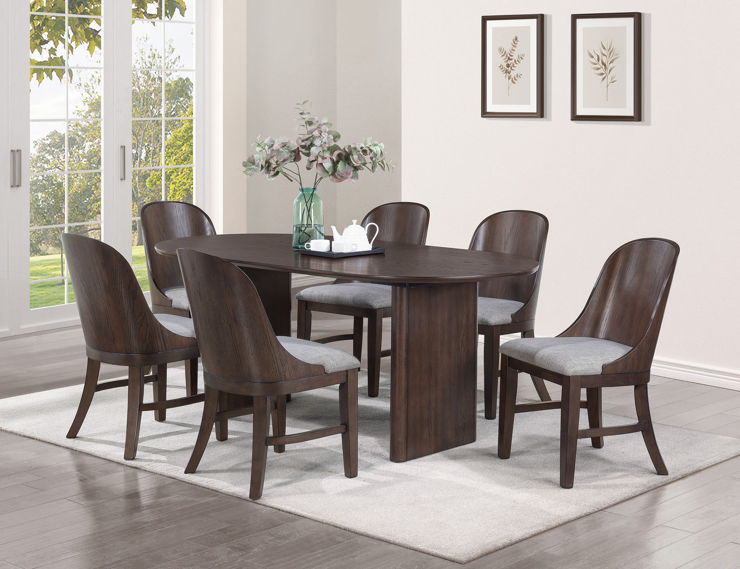 Cullen - Oval Dining Table - Walnut