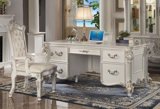 Vendome - Executive Writing Desk - Antique Pearl Finish