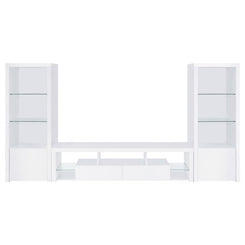 Jude - 3 Piece TV Entertainment Center - White High Gloss