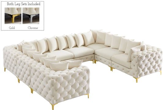 Tremblay - Modular Sectional 8 Piece - Cream - Fabric