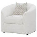 Rainn - Boucle Upholstered Sloped Arm Accent Chair - Latte