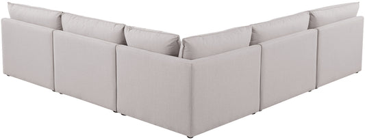 Mackenzie - Modular Sectional 5 Piece - Beige - Modern & Contemporary