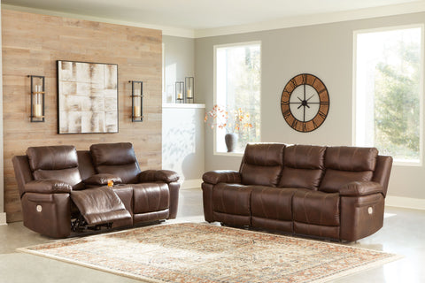 Dark Brown / 2 Pc. Power Sofa, Loveseat