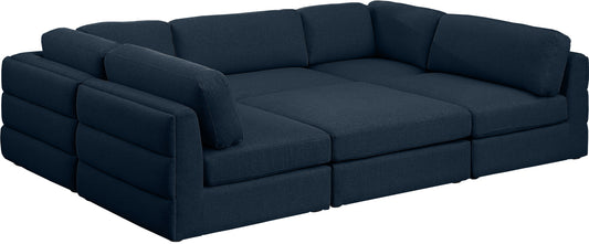 Beckham - Modular Sectional 6 Piece - Navy