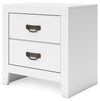 Binterglen - Two Drawer Night Stand - White